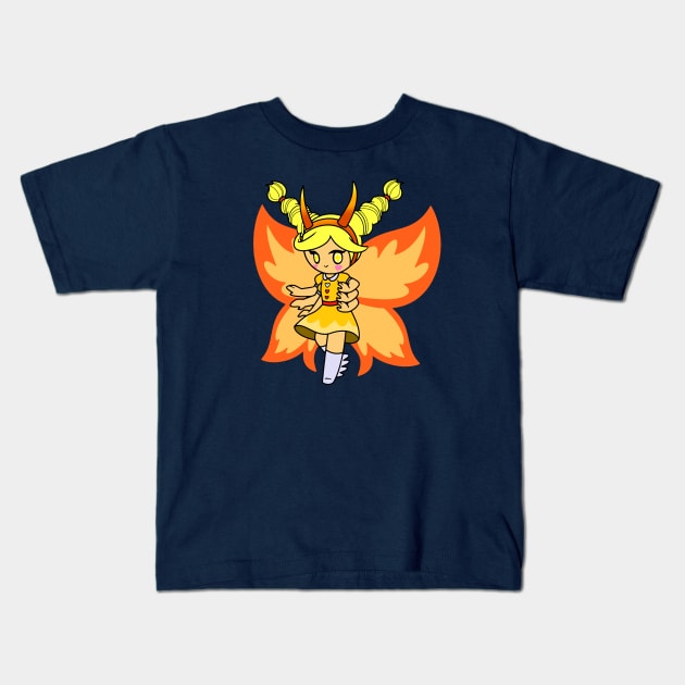 Super Saiyan Star Butterfly Kids T-Shirt by wss3